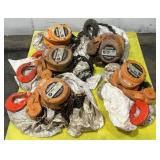 (5) Harrington 5 Ton Chain Hoists