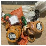 (2) Harrington 2 Ton Chain Hoists