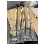 (4) 24' Square Point Shovels