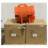 (3) Allegro 12' Plastic Canister With 25' Ducting