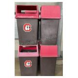 (8) Outdoor Trash Cans