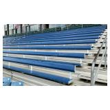 (9) 33' 8' Aluminum Stadium Benches