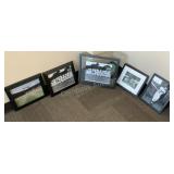 (5) Framed Lookouts Memorabilia