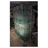 (Approx 30) Folding Chairs w/ Rolling Rack