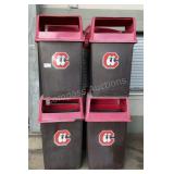 (8) Outdoor Trash Cans