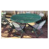Outdoor Round Table & Chairs