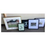 (5) Framed Lookouts Memorabilia