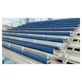 (8) 30' 4' Aluminum Stadium Benches