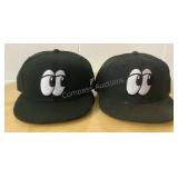 (8) Player Worn Lookouts Hats w/ Names