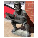 Mancini Boy Baseball Player Catcher Statue