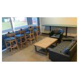 Sofa, Chairs, Bar Tables & Coffee Table