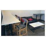 Sofa, Bar Tables & Coffee Table