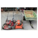 Push Mowers & Garden Cart
