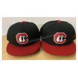 (11) Player Worn Lookouts Hats w/ Names