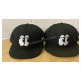 (13) Player Worn Lookouts Hats w/o Names