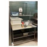 Stainless Steel Table & Contents