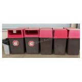 (12) Outdoor Trash Cans