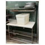 Stainless Steel Table & Contents