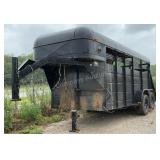 1986 6X14 Cattle Trailer