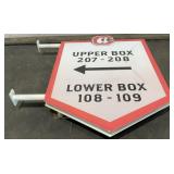 Lookouts Metal Seat Location Sign