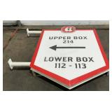 Lookouts Metal Seat Location Sign