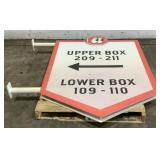 Lookouts Metal Seat Location Sign