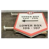 Lookouts Metal Seat Location Sign