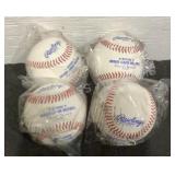 (4) MLB Baseballs