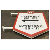 Lookouts Metal Seat Location Sign