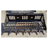 78" Rock Rake Bucket Skid Attachment USA Made