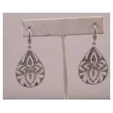 Silver & Diamond Earrings
