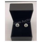 $13750. 14kt White Gold 6 ct Diamond Earrings