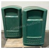 (2) Rubbermaid Trash Receptacles