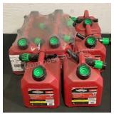 (8) Briggs & Stratton 1 Gallon Gas Cans 84013SL