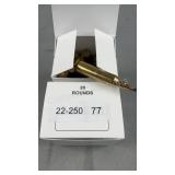 (40 Rnds) Reloaded 22-250 77g Ballistic Tip