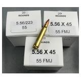(60 Rnds) Reloaded 5.56x45 FMJ 55g