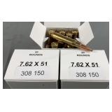 (60 Rnds) Reloaded .308 150g Soft Point