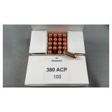 (100 Rnds) Reloaded .380 ACP 100g FMJ