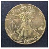 2000 Walking liberty Siler Dollar 1oz ASW