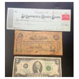 (3) Assorted Banknotes With Sleeve