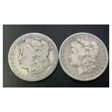 (2) 1886 & 1897 Morgan Silver Dollars .77344 ASW