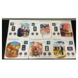 (6) JFK Coin & Stamp Series