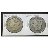 1880-S & 1880-O Morgan Silver Dollar .77344 ASW