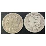 (2) 1883 & 1902 Morgan Silver Dollars .77344 ASW