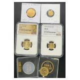 (6) Assorted Coins & Bullion