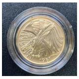 1987 US Constitution Coin .2419 Troy Oz Gold
