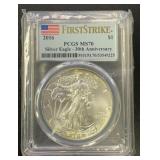 2016 Silver Eagle Dollar 1oz ASW PCGS MS70