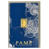 PAMP Suisse Gold Bar 1 Gram AGW