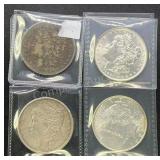 (4) 1883-1922 Morgan & Peace Silver Dollars .77344
