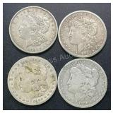 (4) 1895-1921 Morgan Silver Dollars .77344 ASW